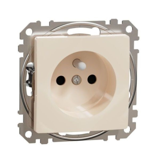 SCHNEIDER SDD112012 SEDNA Zásuvka 230V 16A clonky bezšroubová, béžová