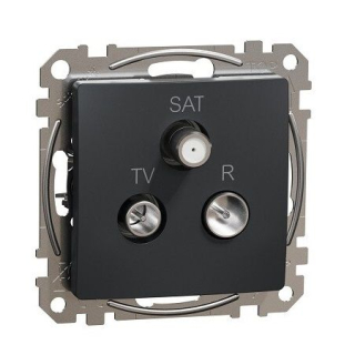 SCHNEIDER SDD114481 SEDNA TV-R-SAT zásuvka koncová 4dB, Antracit