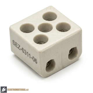 SEZ 6311-06 Spojka svítidlová keramická 2x4mm
