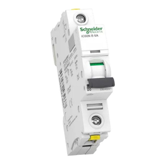 SCHNEIDER A9F03106 Acti9 Jistič iC60N 1P 6A B 6kA