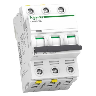 SCHNEIDER A9F03316 Acti9 Jistič iC60N 3P 16A B 6kA