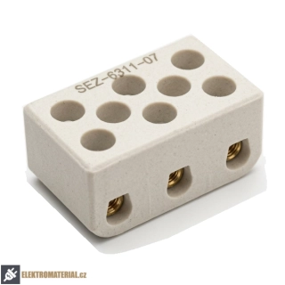 SEZ 6311-07 Spojka svítidlová keramická 3x4mm