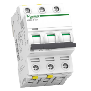 SCHNEIDER A9F03332 Acti9 Jistič iC60N 3P 32A B 6kA