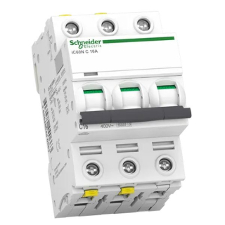 SCHNEIDER A9F04316 Acti9 Jistič iC60N 3P 16A C 6kA
