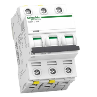 SCHNEIDER A9F04325 Acti9 Jistič iC60N 3P 25A C 6kA