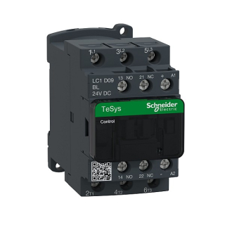 SCHNEIDER LC1D09BL Stykač 9A 1"Z" +1"V" 2,4 W , 24VDC,s odruš.modulem.