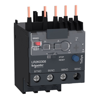 SCHNEIDER LR2K0308 Jistící nadproudové relé tř.10A, 1,8-2,6A