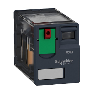 SCHNEIDER RXM4AB1B7 Miniaturní relé 4P, 6 A, 24 V AC bez LED