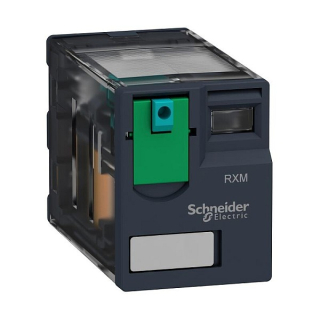 SCHNEIDER RXM4AB1BD Miniaturní relé 4P, 6 A, 24 V DC bez LED