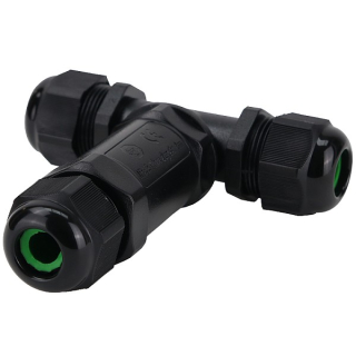 Tracon CST4-T Spojka kabelů s průchodkami odbočka T krytí IP68