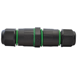 Tracon CST1 Spojka kabelů s průchodkami 3×1 mm2, Pg9, IP65, PA6.6