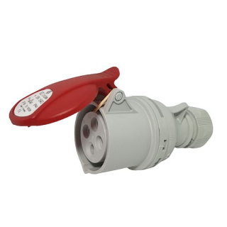 Průmyslová zásuvka spojovací ISN 1643 400V, IP44, 16A, 4-pól
