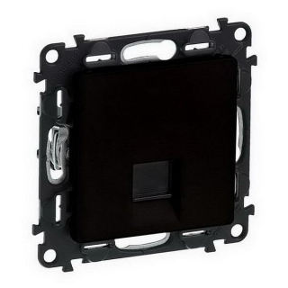 Valena Life datová zásuvka 1xRJ45 C6 černá LCS Legrand 756342