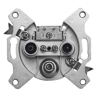 EMOS J0260 Satelitní zásuvka EU3407 TV+R+SAT průběžná