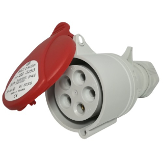 Průmyslová zásuvka spojovací ISB 3253 400V, IP44, 32A, 5-pól bešroubová