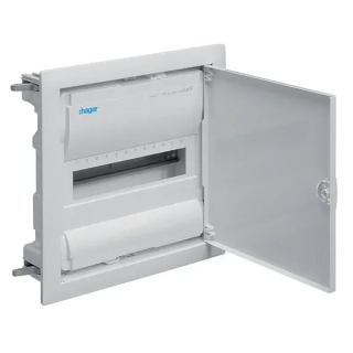 HAGER VH12NE Rozvodnice do dutých příček volta, 1-řadá, 12 + 2 mod.