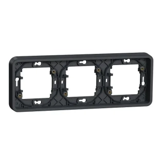 SCHNEIDER MUR34109 MUREVA Rámeček 3 násobný horizontální IP55, Antracit