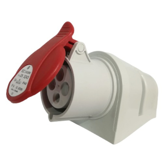 Průmyslová nástěnná zásuvka IZN 1643 400V, IP44, 16A, 4-pól