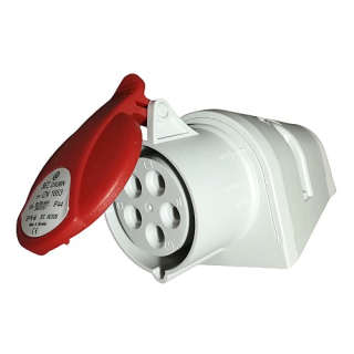 Průmyslová nástěnná zásuvka IZN 3253 400V, IP44, 32A, 5-pól