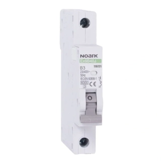 NOARK 110721 Ex9B40J 1P B3 Úzký instalační jistič 13,5 mm, 6 kA, char. B, 3 A, 1pól