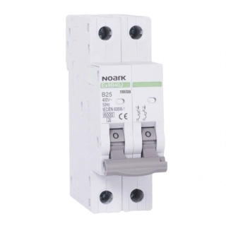 NOARK 110738 Ex9B40J 2P B25 Úzký instalační jistič 27 mm, 6 kA, char. B, 25 A, 2pól