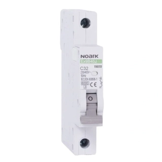 NOARK 110772 Ex9B40J 1P C32 Úzký instalační jistič 13,5 mm, 6 kA, char. C, 32 A, 1pól