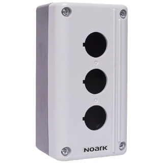 NOARK 111411 Ex9P2 FH 3 EU Ovládací krabička, 3 otvory, šedá