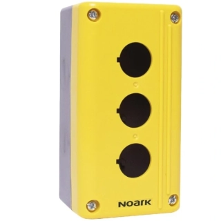 NOARK 111414 Ex9P2 FH 3 y EU Ovládací krabička, 3 otvory, žlutá