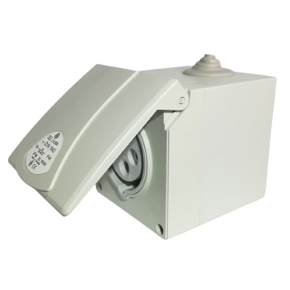 Průmyslová zásuvka na omítku IZVN 1643 400V, IP44, 16A, 4-pól