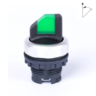 Noark 105518 Ex9P1 SSI g Hlavice přepínače dvoupolohová, bez aretace, prosvětlená, zelená