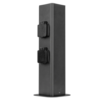 Zásuvkový sloupek Tracon GARN2S do exteriéru, 2xSCHUKO, max.16A, 250VAC, 2600W, 3x1,5mm2, H05VV-F, IP54