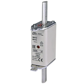 ETI 004184215 Pojistka nožová NV1 C KOMBI 500V 125A gL-gG 