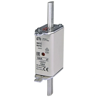 ETI 004184214 Pojistka nožová NV1 C KOMBI 500V 100A gL-gG