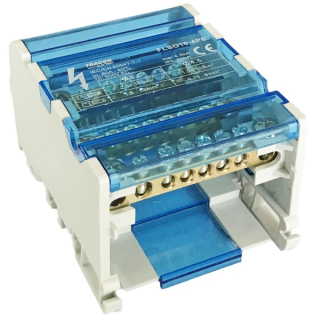 Tracon FLSO16-4P6 Modulární svorkovnice s výklopným ochranným krytem 1×16(10) mm2 / 5×10(6) mm2, 500VAC/DC, 80A