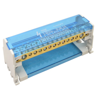 Tracon FLSO25-2P15 Modulární svorkovnice s výklopným ochranným krytem 2×25(25)mm2 / 6×10(6)mm2, 7×16(10)mm2, 500VAC/DC, 100A