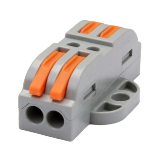 Tracon OVOFT22 Krabicová svorka pružinová 0,5-4mm2, 32A, 400VAC 2P