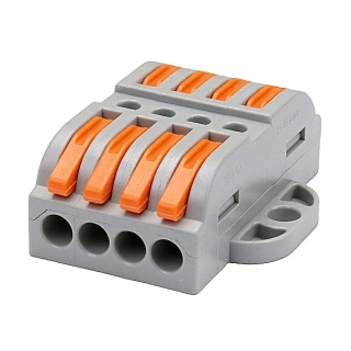 Tracon OVOFT44 Krabicová svorka pružinová 0,5-4mm2, 32A, 400VAC 4P