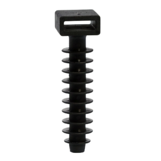 Tracon 5458 Zatláčecí hmoždinky, odolné UV-záření, černé d=8mm, A=10,6×3,1mm, PA6.6