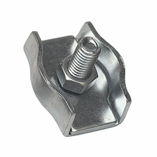 Tracon BSZ1-6 Lanová svorka jednošroubová 'simplex', pozinkovaná ocel d=6mm, M6