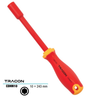 Tracon CDHN10 Nástrčný klíč 6-hran s izolací do 1000 V AC 1000V 10x243mm
