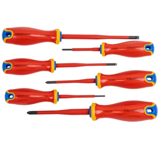 Tracon CSET1000 Souprava šroubováků s izolací do 1000 V 1000 V, 1x5,5x125mm, 0,8x4x100mm, 0,4x2,5x75mm