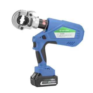 Tracon DK60E Akumulátorový hydraulický lis v přenosném kufříku 16-300mm2, 4900g, 60kN, 350°, 2× Li-ion, 18V, 4000mAh