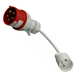 Šňůrový adaptér SEZ SA-2 z vidlice 1653 na zásuvku 230V, IP44