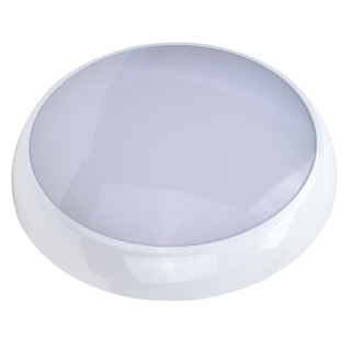 Tracon ADAM12W Přisazené plastové kulaté LED svítidlovyšší krytí, nastavite 230 VAC, 12 W, 1200 lm, 3000/4000/6500 K, IP54, EEI=E