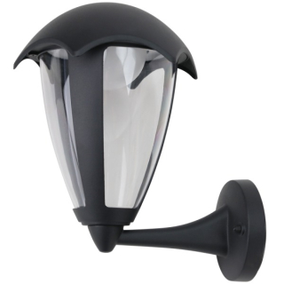 Tracon GARU8W Exteriérové LED svítidlo,nástěnnése závěsným ramenem, nahoru 230 VAC, 50 Hz, 8 W, 550 lm, 3000 K, IP54, EEI=G