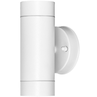 Tracon SPGU10IPF2F Nástěnné bodové svítidlo, exterierové, bílé 100-240VAC, 50Hz, 2xGU10, max.35W, IP44