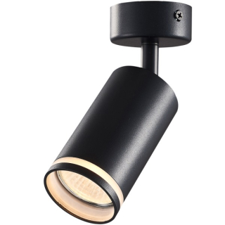 Tracon SPGU10LMAB Stropní nastavitelné bodové svítidlo, černé 100-240VAC, 50Hz, 1xGU10, max.35W