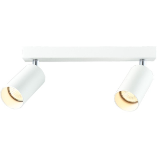 Tracon SPGU10MA2W Stropní nastavitelné bodové svítidlo, bílé 100-240VAC, 50Hz, 2xGU10, max.2x35W