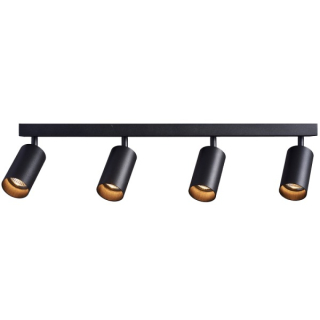 Tracon SPGU10MA4B Stropní nastavitelné bodové svítidlo, černé 100-240VAC, 50Hz, 4xGU10, max.4x35W