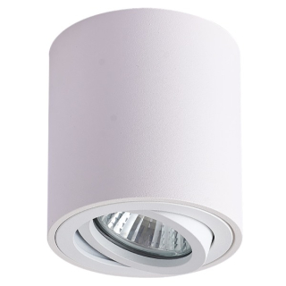 Tracon SPGU10MDW Stropní bodové svítidlo, válec, nastavitelné, bílé 100-240VAC, 50Hz, 1xGU10, max.35W